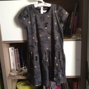 H&M animal prints and golden polka dots dress.